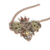 11883198631_221468121 Wholesale European and American steampunk heart-shaped mechanical gear necklace vintage insect owl butterfly bee collarbone necklace