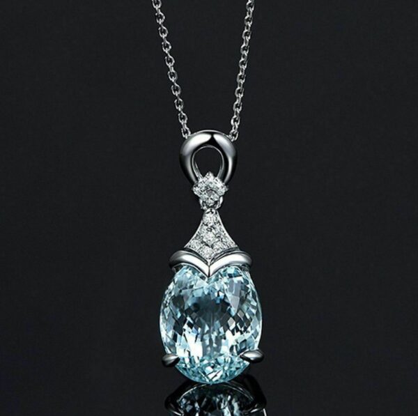Wholesale Carat Aquamarine Pendant Necklaces