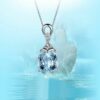Wholesale Carat Aquamarine Pendant Necklaces