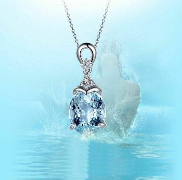 Wholesale Carat Aquamarine Pendant Necklaces