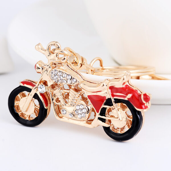 Wholesale Rose gold rhinestone high heel keychain