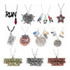 Wholesale Film Season Necklace Bulb Letter Pendant Necklace