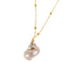 Wholesale Gold-edged Conch and Seashell Necklace