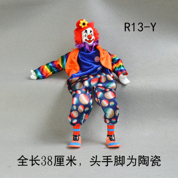 Wholesale Uncle Long Feet Ceramic Hanging Feet Clown Doll
