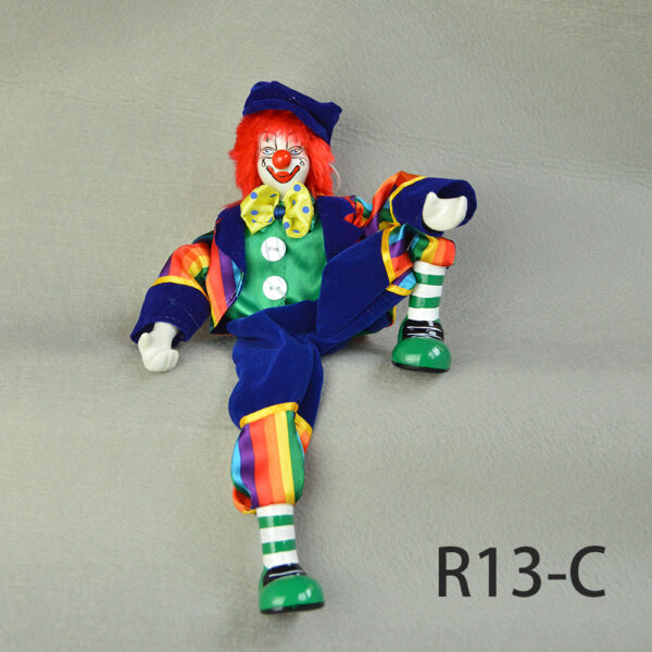 Wholesale Ceramic Hanging Clown Soft Leg Doll Accessories