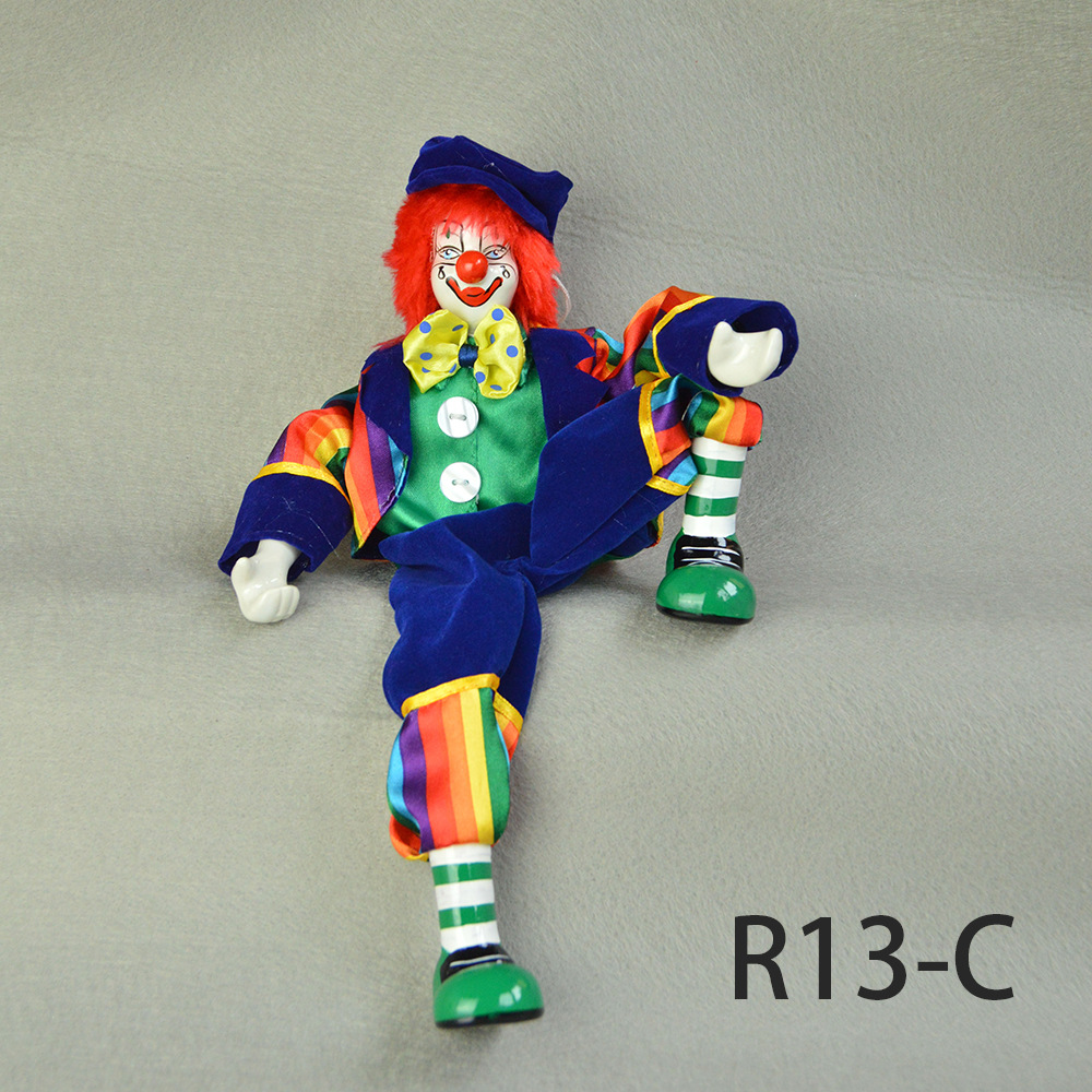 Wholesale Ceramic Hanging Clown Soft Leg Doll Aessories