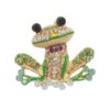 Wholesale Animal alloy rhinestone cute frog brooch