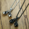 Wholesale Double Boxing Glove Alloy Pendant Necklace