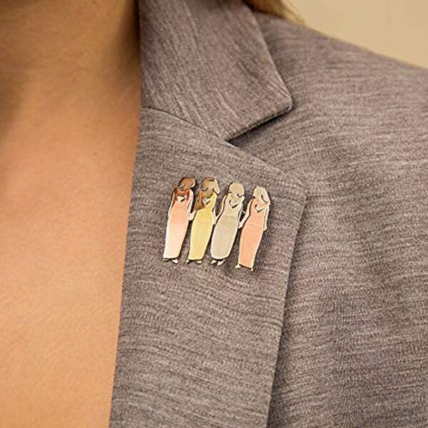 Wholesale European and American good Sister brooch Sister brooch good friend Best friend Amazon enamel pin