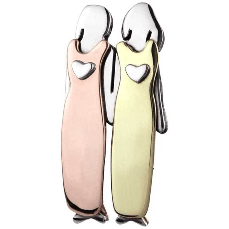 Wholesale European and American good Sister brooch Sister brooch good friend Best friend Amazon enamel pin
