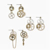 12755687628_1824808207 Wholesale Mechanical Asymmetric Retro Steampunk Wind Gear Diablo Industrial New Disco Spot Earrings