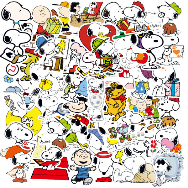 Wholesale 100 Cute Cartoon Snoopy Waterproof Vinyl Stickers OLY Exclusive