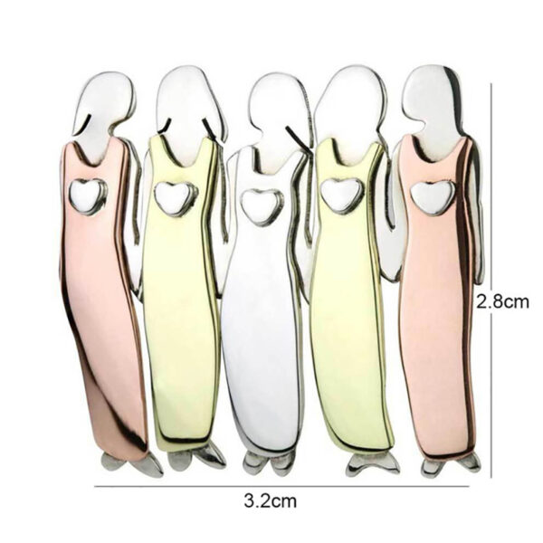 Wholesale European and American good Sister brooch Sister brooch good friend Best friend Amazon enamel pin