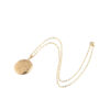 Wholesale 316L Mirror Stainless Steel Retro Pattern Round Photo Box Necklace