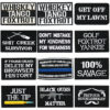 Wholesale Black and white English letter rectangular embroidery DIY Patches