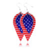 Wholesale leather earrings American Independence Day earrings
