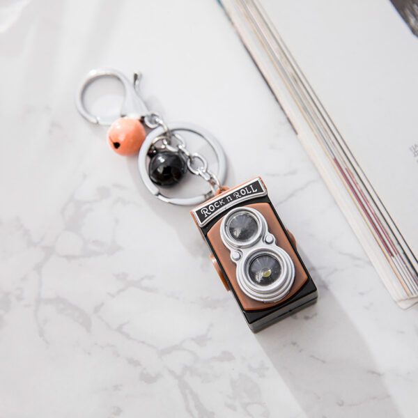 Wholesale camera pendant LED sounding luminous keychain