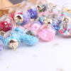 Wholesale Colored transparent star glitter crystal glass ball beads