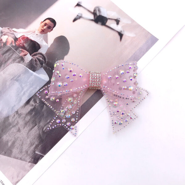 Wholesale Water Diamond Mesh Bright Diamond Bow DIY Patches