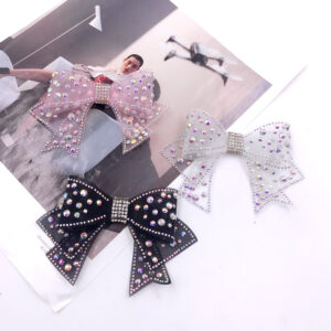 Wholesale Water Diamond Mesh Bright Diamond Bow DIY Patches