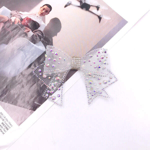 Wholesale Water Diamond Mesh Bright Diamond Bow DIY Patches