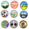 Wholesale Colorful circular pattern embroidery DIY patches