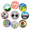 Wholesale Colorful circular pattern embroidery DIY patches