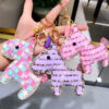 Wholesale Cute diamond studded horse Rhinestone Keychain