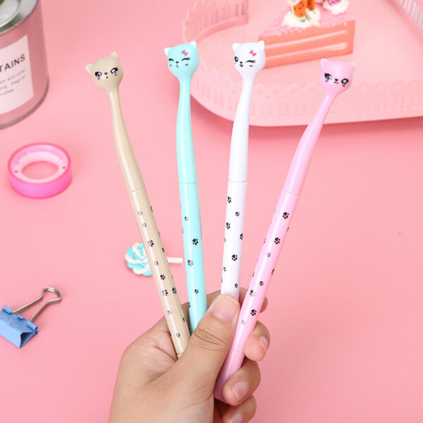 Wholesale Cartoon Cute High-legged Cat Gel Plastic Pen