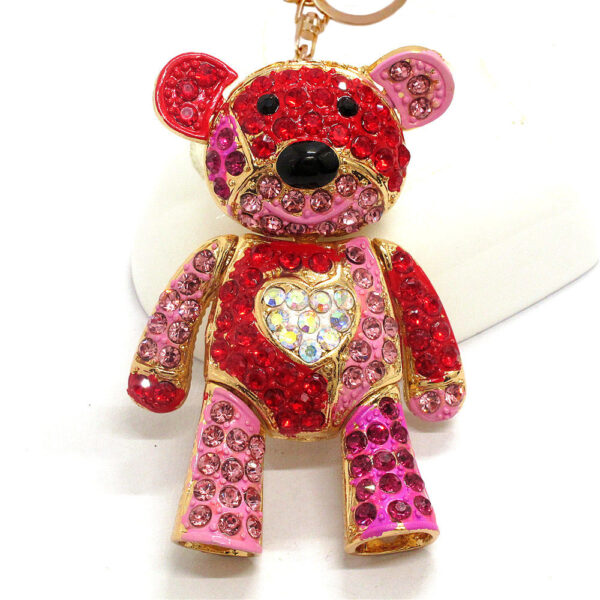 16396090508_500994161 Wholesale violent bear pendant color brown bear metal keychain
