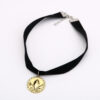 Wholesale Black velvet cartoon patterned metal pendant necklace
