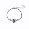 Wholesale Zircon Love Valentine's Day Photo Projection Bracelet