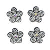 Wholesale Rhinestone flower hot stamping embroidery DIY Patches