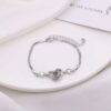 Wholesale Zircon Love Valentine's Day Photo Projection Bracelet
