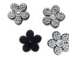 Wholesale Rhinestone flower hot stamping embroidery DIY Patches