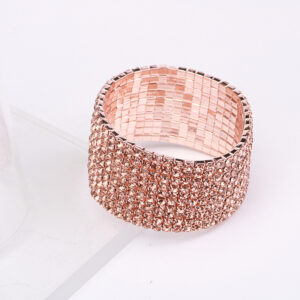 10 Row Rose Gold Pink Drill
