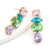 17818698975_786828687 Wholesale Colorful geometric block diamond studded earrings