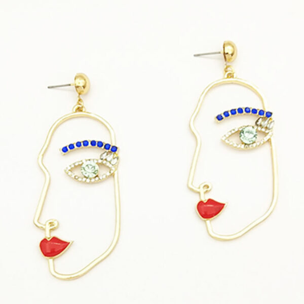 17859252185_795236357 Wholesale Abstract Face accessories earrings