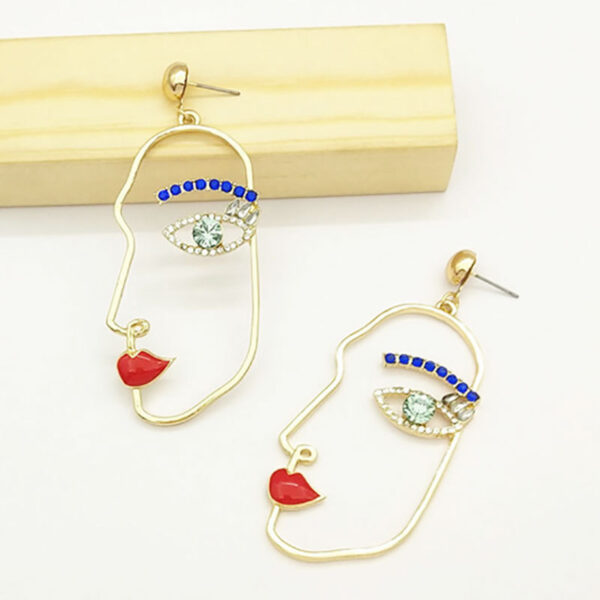17859255174_795236357 Wholesale Abstract Face accessories earrings