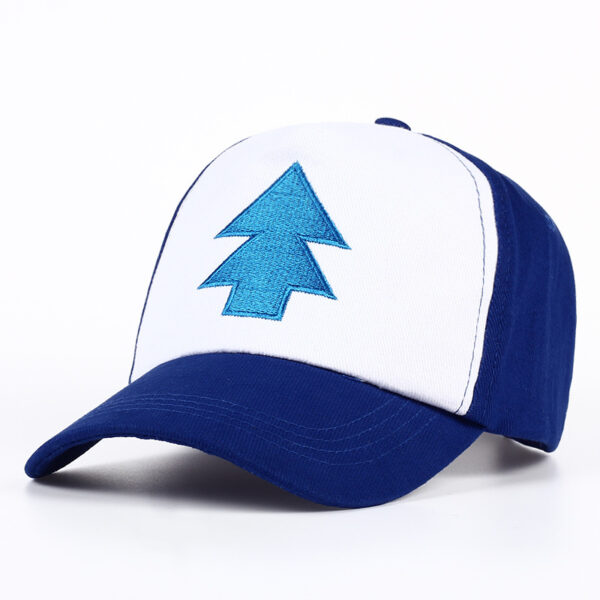 Wholesale Blue and white cartoon pine tree sunshade baseball cap