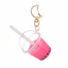 Wholesale Resin Mini Pearl Milk Tea Cup Keychain
