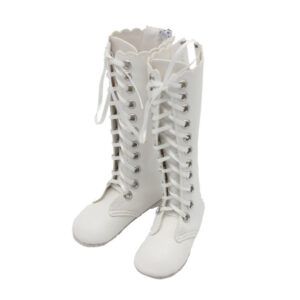 Leaf flat boots White