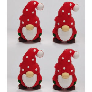Wholesale 10pcs 3D Cartoon Cute Santa DIY Ballpoint Pen Silicone Beads