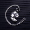 Wholesale Football Pendant Retro Men's Stainless Steel Chain Necklace