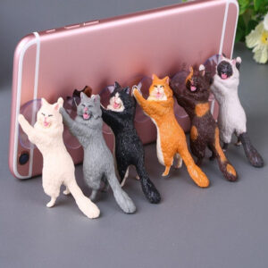 Wholesale New Creative Gadgets for Kidsren and Adults, Gift Toys, Cat Alternative Mobile Phone Suction Cup Holder, Cute Kitten