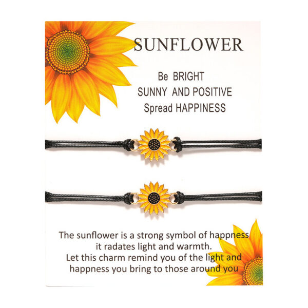 20989239238_930893871 Wholesale Suower woven adjustable Valentine's Day paper card bracelet