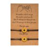 21149600568_930893871 Wholesale Suower woven adjustable Valentine's Day paper card bracelet