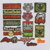 Wholesale 10pcs Colorful Clothes Patch Punk Badge Badge Badge Cloth Stickers DIY Stickers