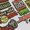 Wholesale 10pcs Colorful Clothes Patch Punk Badge Badge Badge Cloth Stickers DIY Stickers