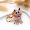 Wholesale cute cat creative metal Keychain Car bag pendant